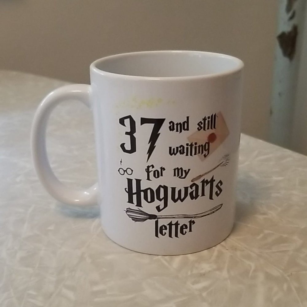 Harry Potter 37 Birthday Hogwarts Letter Coffee Mug by Orca Coatings